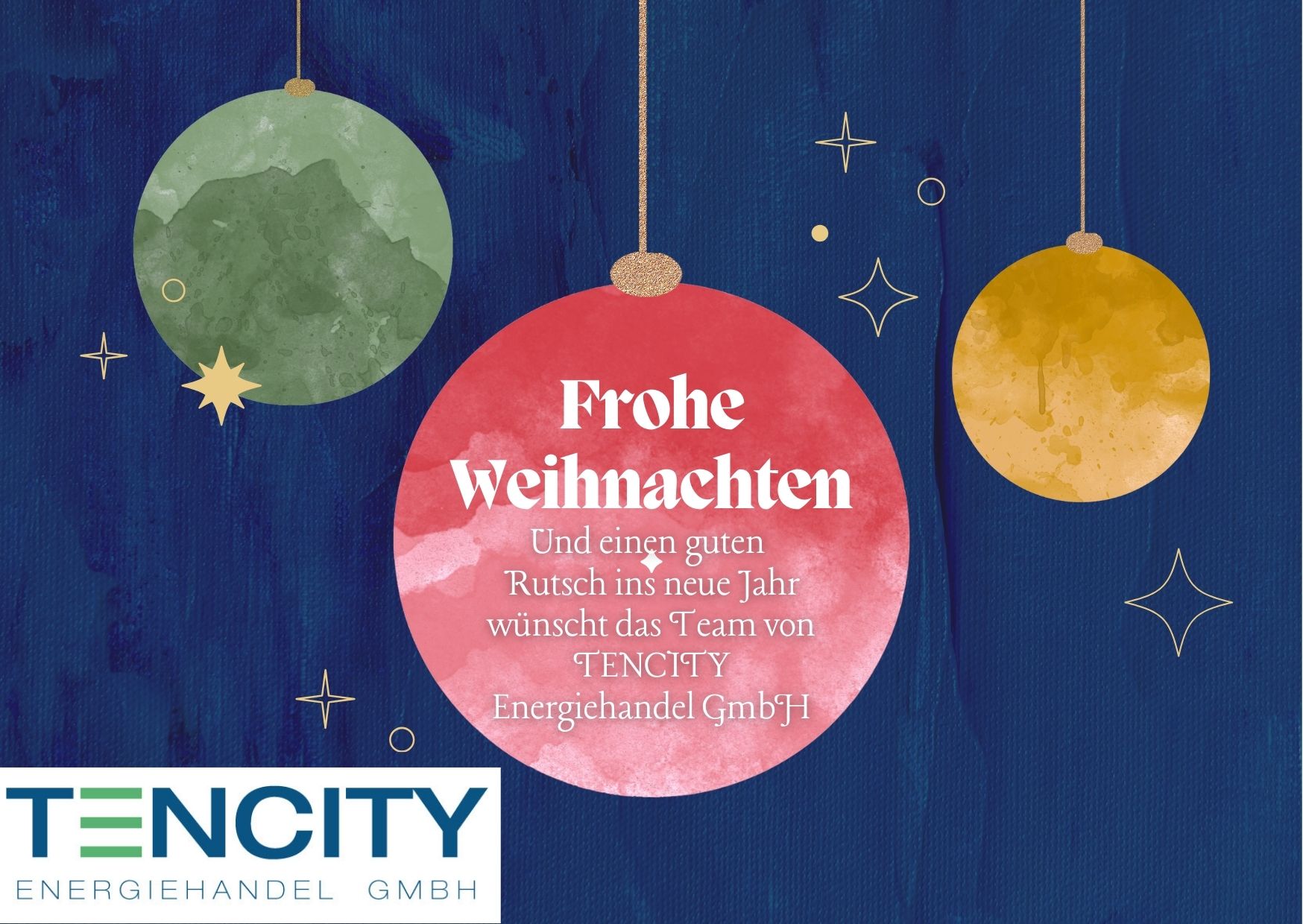 TENCITY wünscht frohe Weihnachten und ein glückliches neues Jahr!
